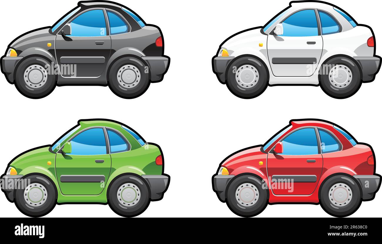 Putsch? Teil meiner Kollektionen von Karosserieformen. Nur einfache Verläufe - kein Verlaufsgitter Stock Vektor