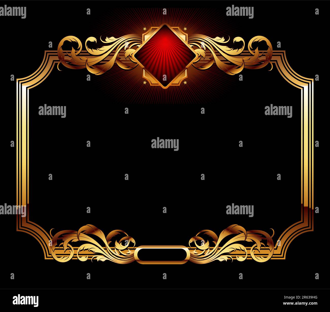 Kunstvoller Rahmen. Diese Abbildung kann als Designerarbeit nützlich sein Stock Vektor