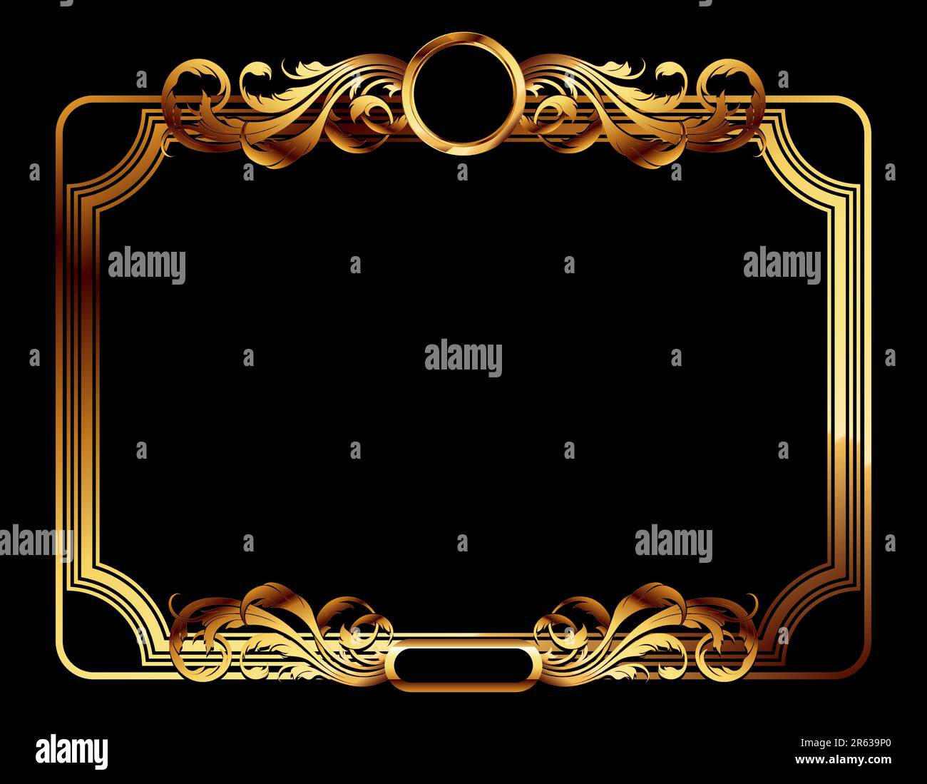 Kunstvoller Rahmen. Diese Abbildung kann als Designerarbeit nützlich sein Stock Vektor