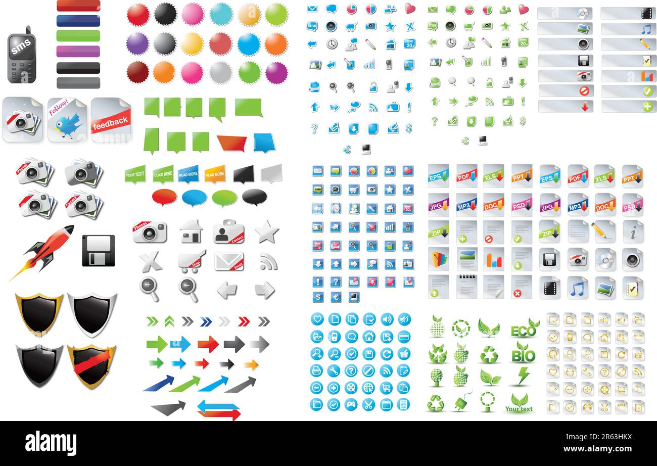 Gemischte Grafik Stock Vektor