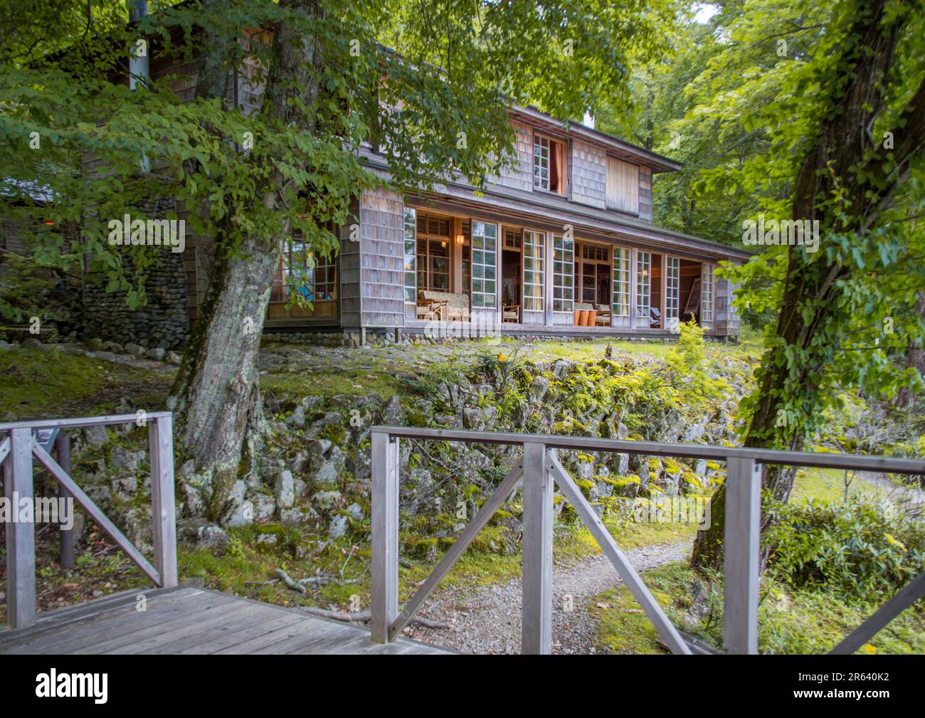 Italienische Botschaftsvilla am Chuzenji-See Stockfoto