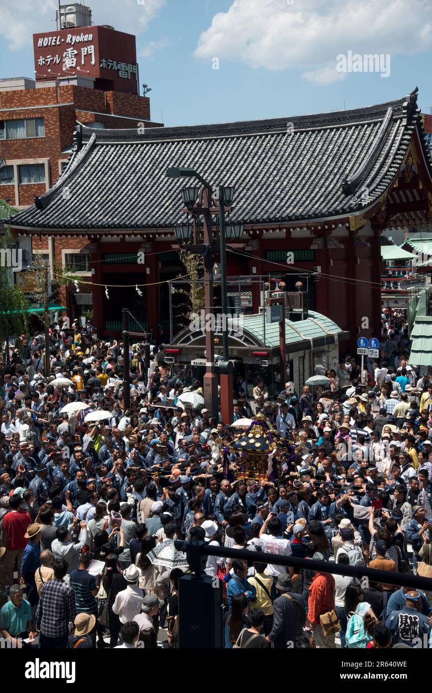 Asakusa Sanja Festival Stockfoto