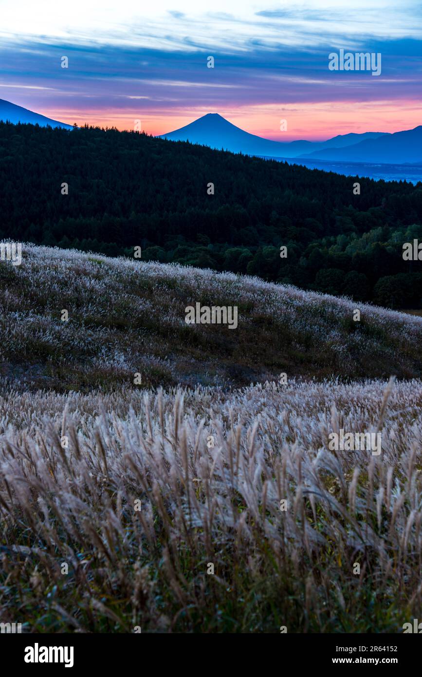 Das Kirigamin-Plateau bei Sonnenaufgang Stockfoto