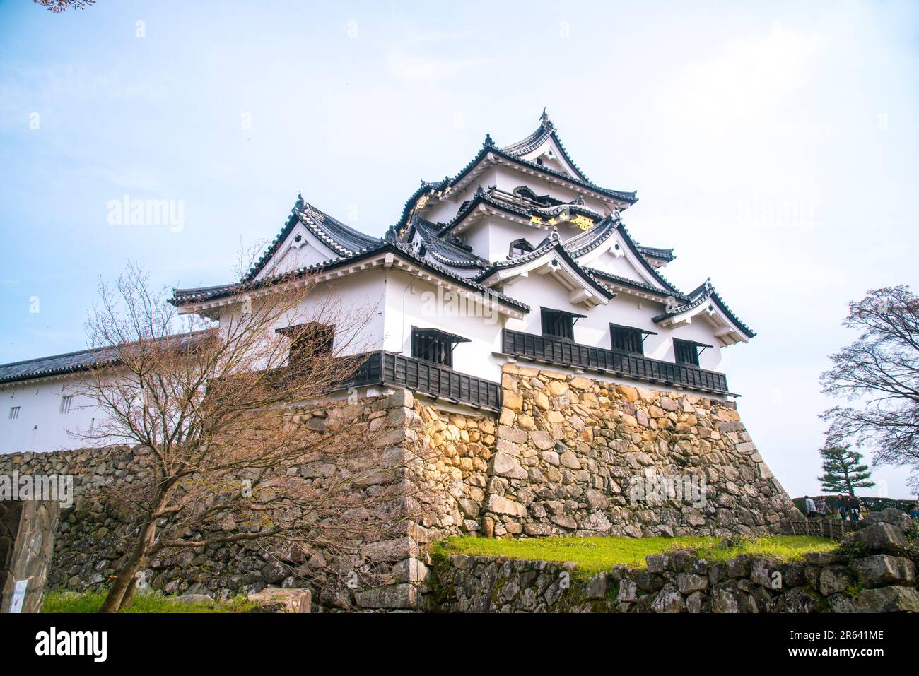Schloss Hikone Tenshukaku (Burgturm) Stockfoto