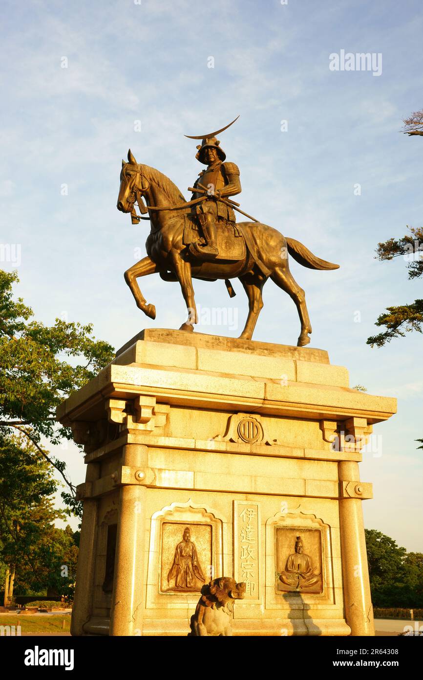 Date Masamune Statue Stockfoto