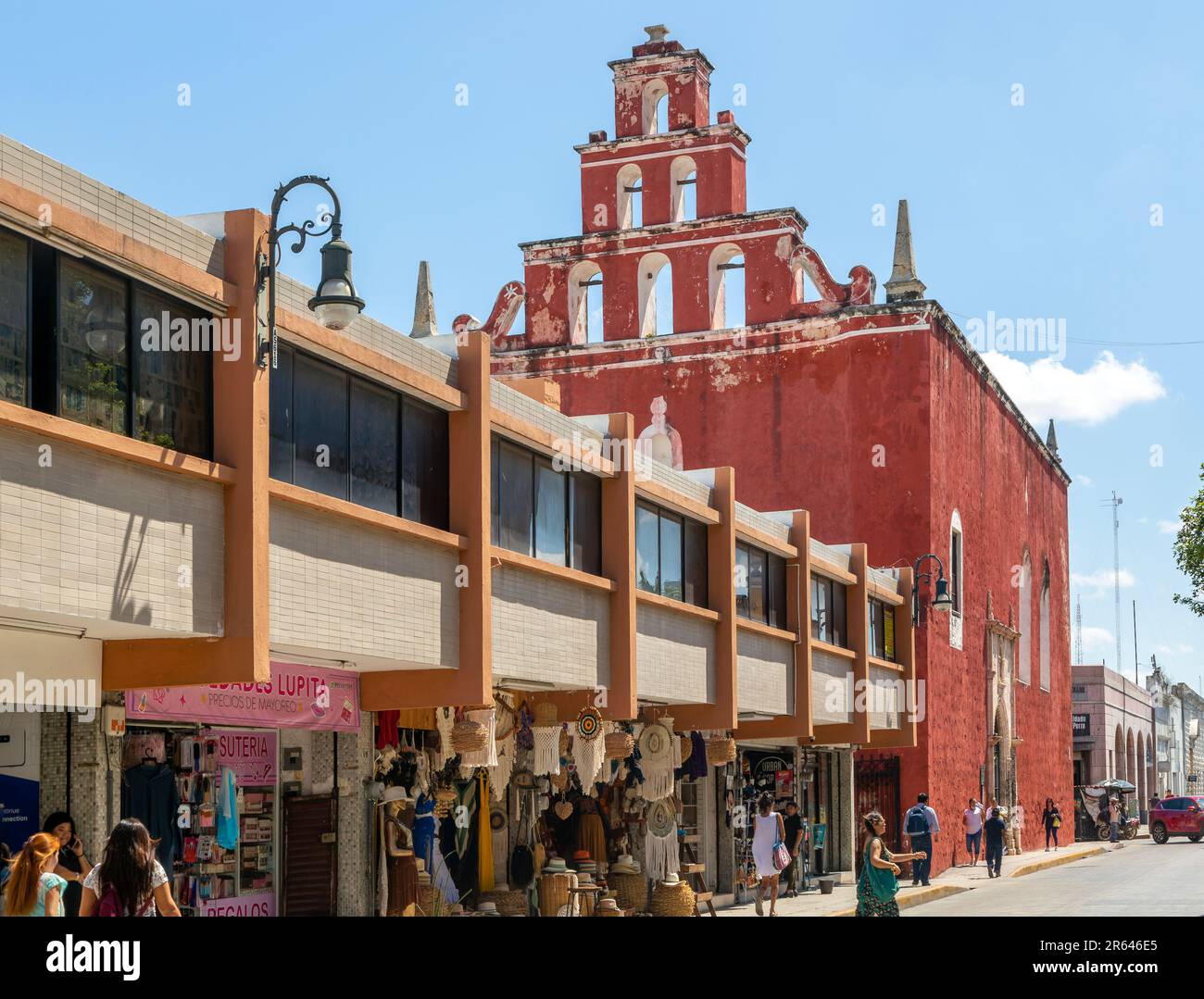 Capilla de Nuestra Señora del Rosario del Hospital De San Juan de Dios Kapellkirche, Merida, Staat Yucatan, Mexiko Stockfoto