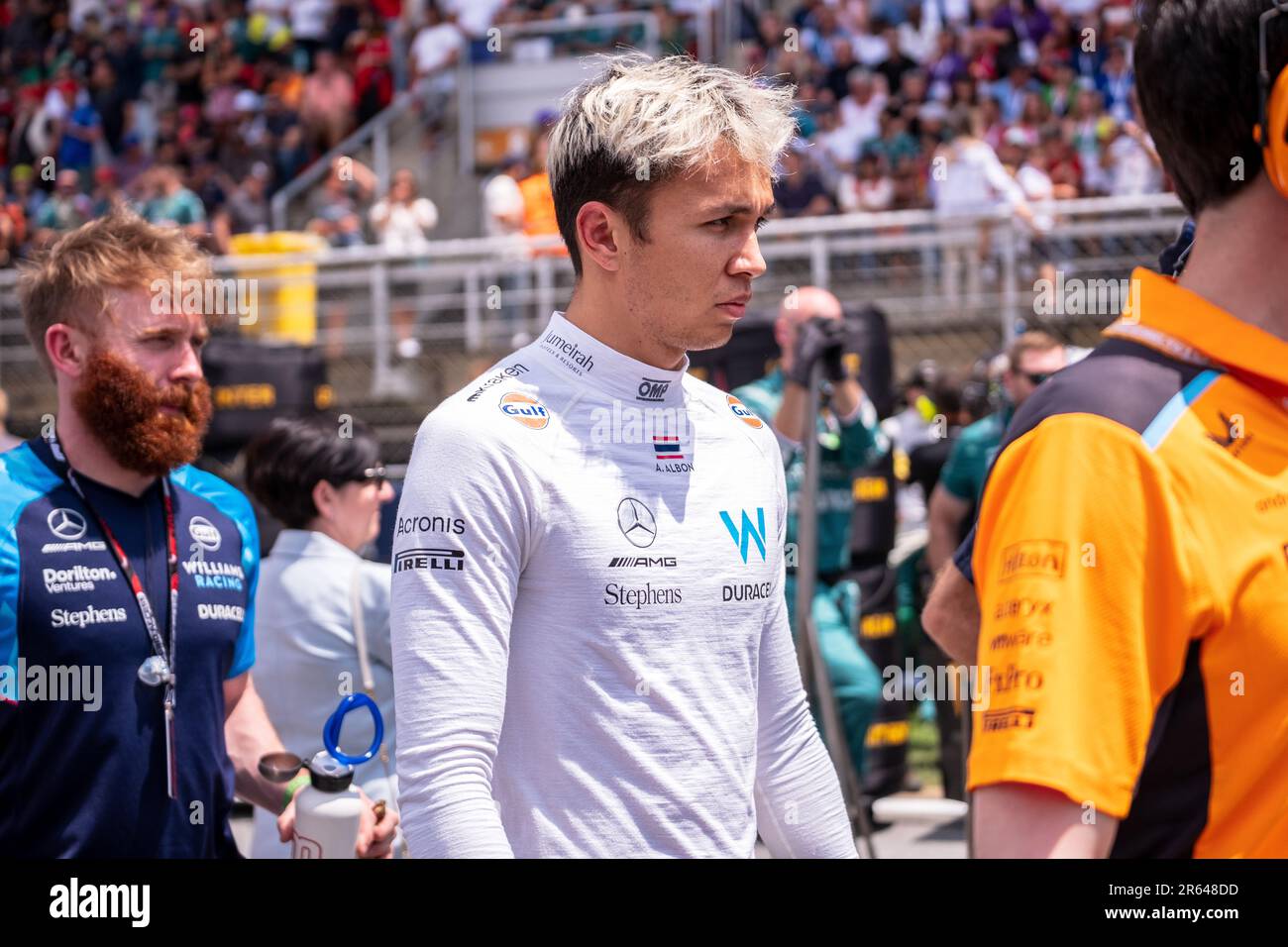 Circuit de Barcelona-Catalunya, Barcelona, SpainMonaco, 4. Juni 2023: Alex Albon, während des Formel-1-Grand Prix von Monaco Stockfoto