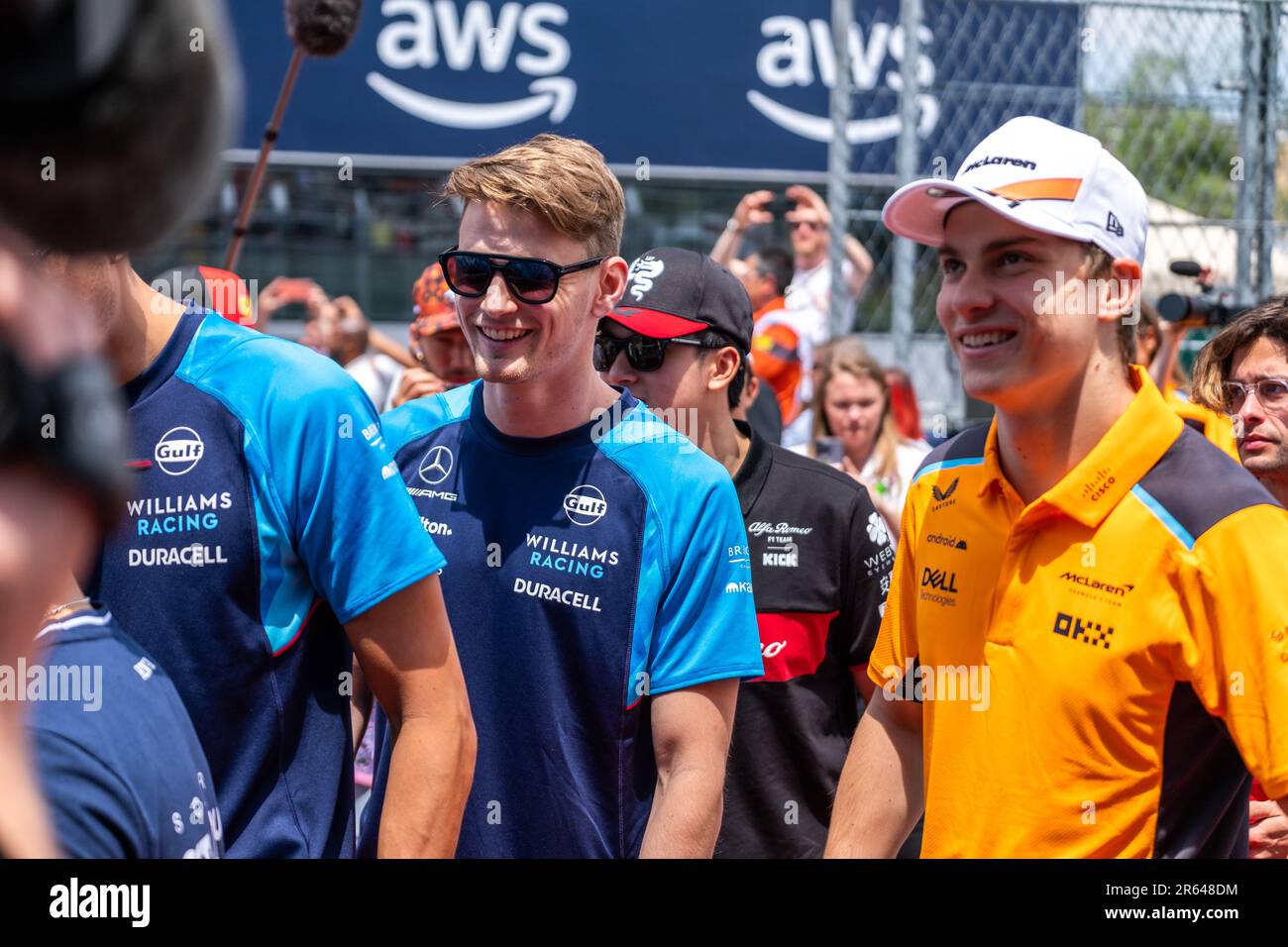 Circuit de Barcelona-Catalunya, Barcelona, SpainMonaco, 4. Juni 2023: Logan SarSergeant, während des Formel-1-Grand Prix von Monaco Stockfoto