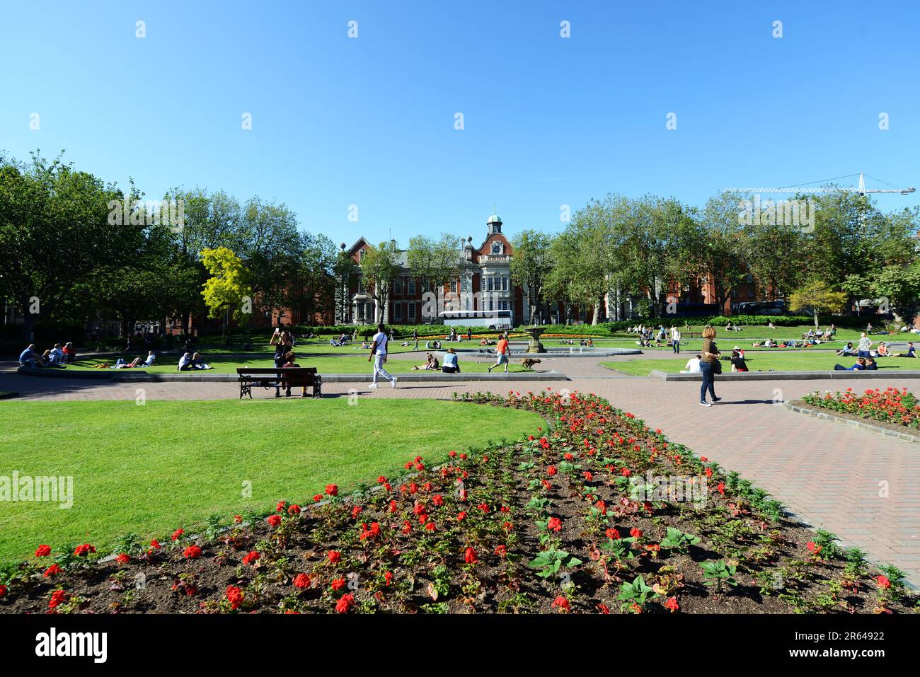 St. Patrick's Park an der St. Patrick's Cathedral in Dublin, Irland. Stockfoto