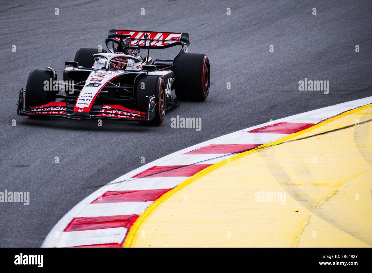 Circuit de Barcelona-Catalunya, Barcelona, SpainMonaco, 3. Juni 2023: Kevin Magnussen, während des Formel-1-Grand Prix von Monaco Stockfoto