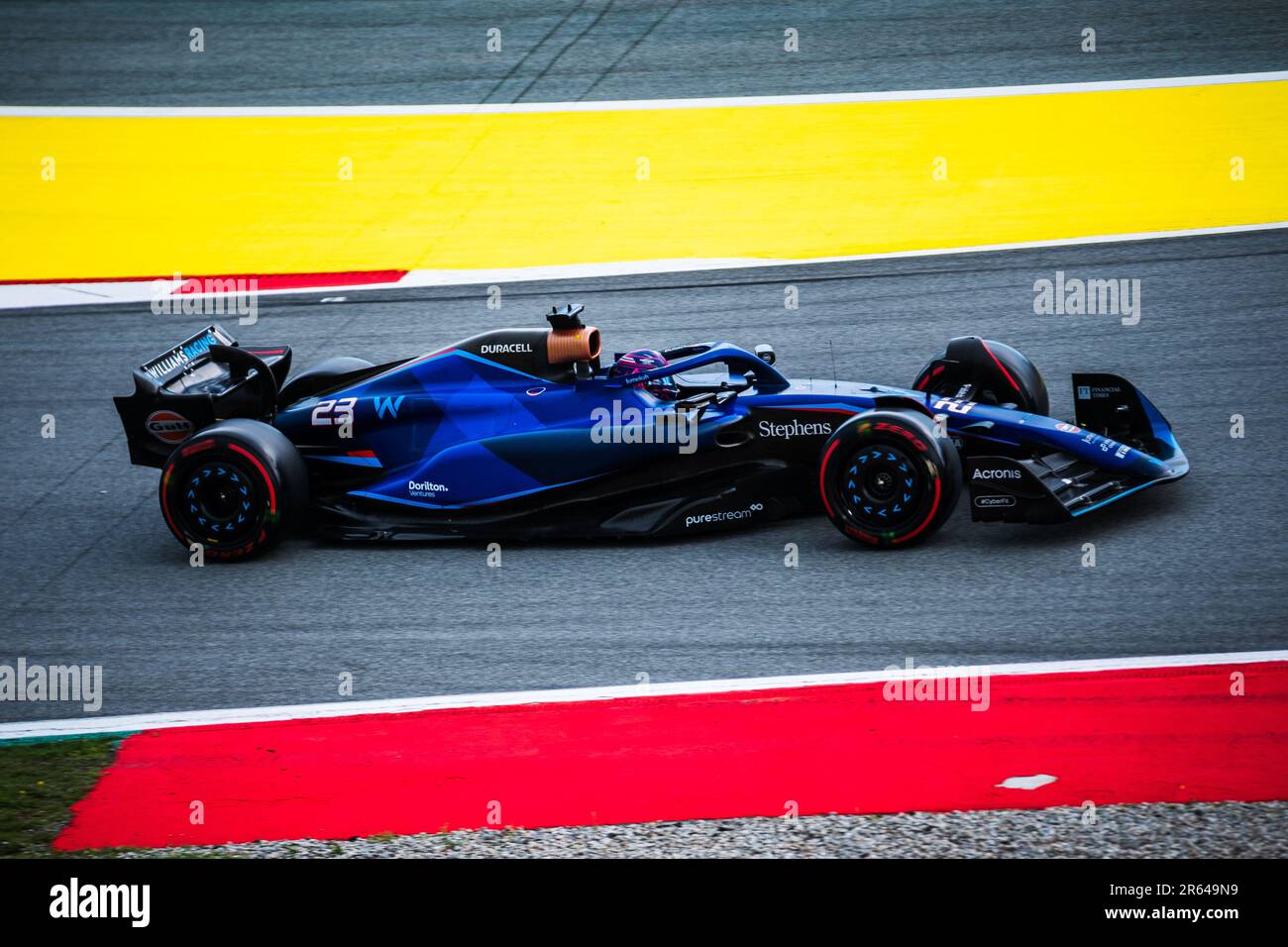 Circuit de Barcelona-Catalunya, Barcelona, SpainMonaco, 3. Juni 2023: Alex Albon, während des Formel-1-Grand Prix von Monaco Stockfoto
