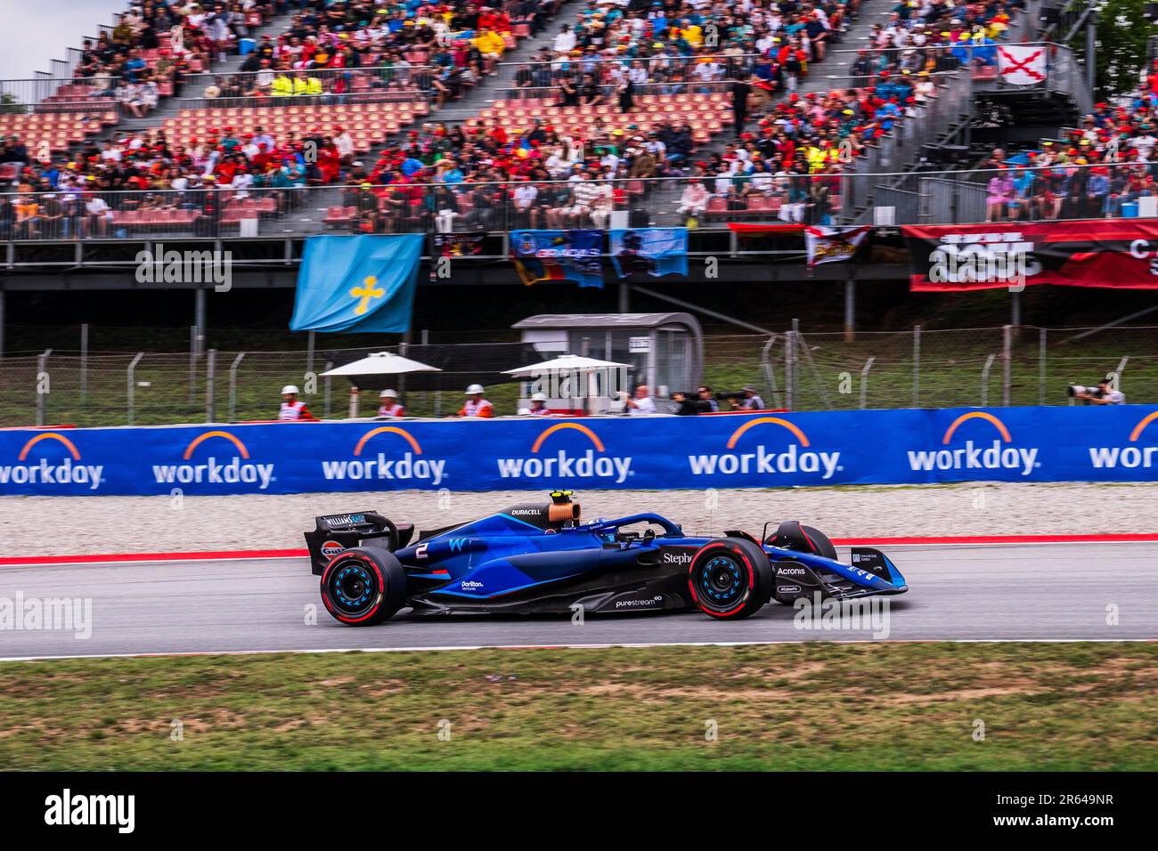 Circuit de Barcelona-Catalunya, Barcelona, SpainMonaco, 3. Juni 2023: Logan SarSergeant, während des Formel-1-Grand Prix von Monaco Stockfoto