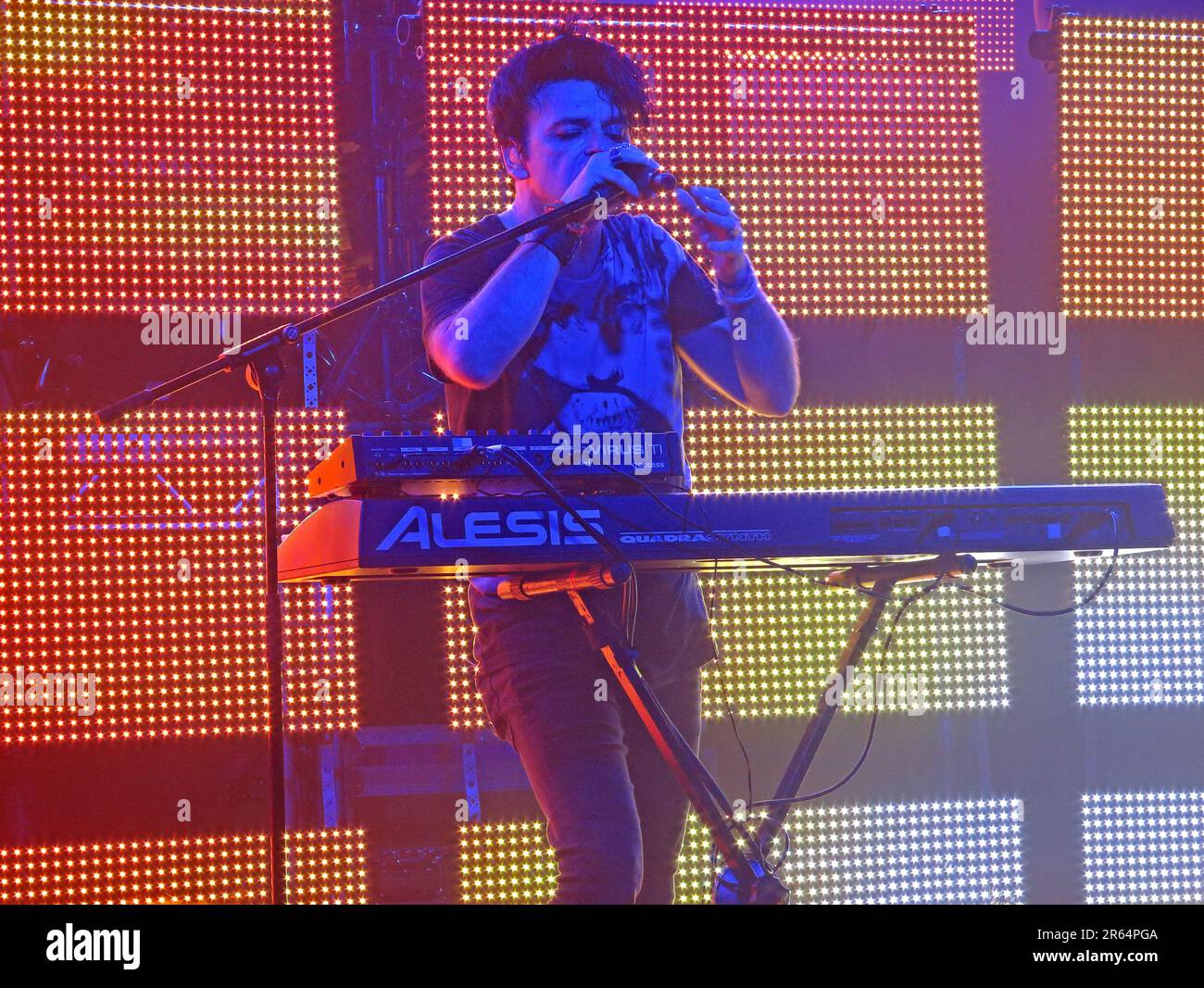 Gary Numan, Splinter Tour UK Leg Gig, Auftritt an der Manchester Academy 20131114, Oxford Road, England, UK, M13 9PR Stockfoto