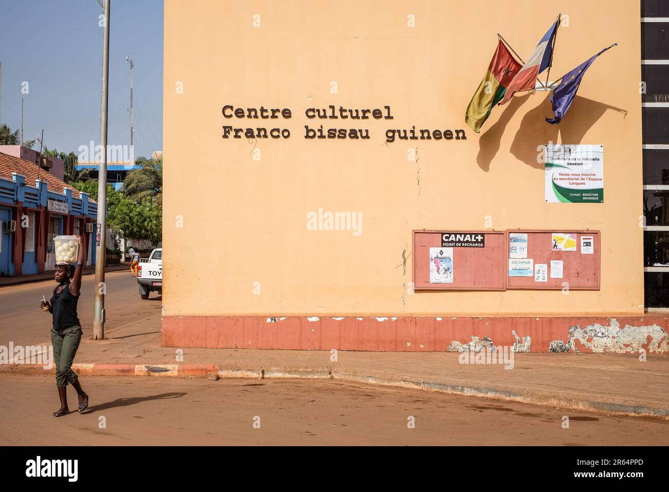 Nicolas Remene / Le Pictorium - Bissau Hauptstadt von Guinea-Bissau GNB) - 11/3/2017 - Guinea-Bissau / Bissau / Bissau - Centre Culturel Franco Bissau Guineen in Bissau, Hauptstadt von Guinea-Bissau, am 11. März 2017. Stockfoto