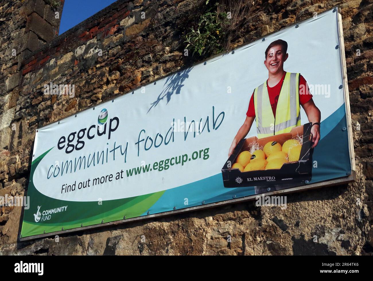Eggcup Community Food Hub, 13-15 Chapel St, Lancaster, Lancashire, England, UK, LA1 1NZ Stockfoto
