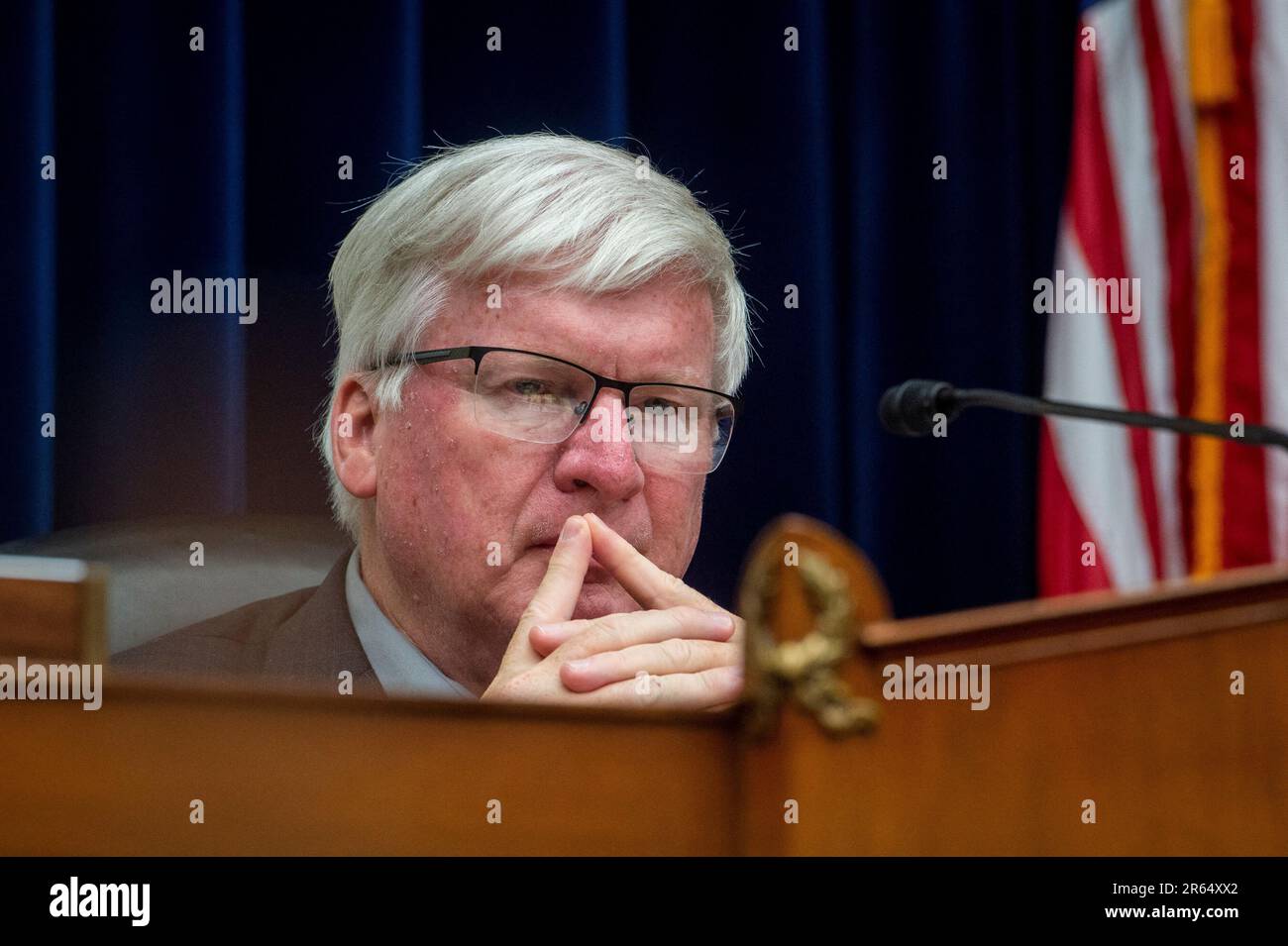 Washington, Usa. 06. Juni 2023. House Committee on Oversight and Accountability SubCommittee on National Security, the Border, and Foreign Affairs Hearing “Help Wanted: Law Enforcement Staffing Challenges at the Border” im Rayburn House Office Building in Washington, DC, Dienstag, 6. Juni 2023. Foto: Rod Lamkey/CNP/ABACAPRESS.COM Kredit: Abaca Press/Alamy Live News Stockfoto
