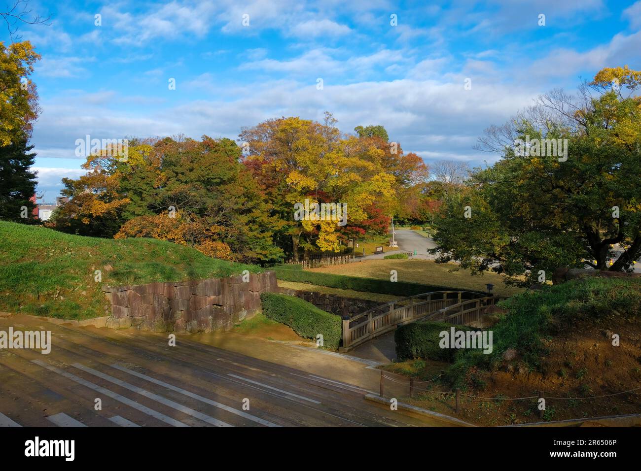 Kanazawa Castle Park Stockfoto