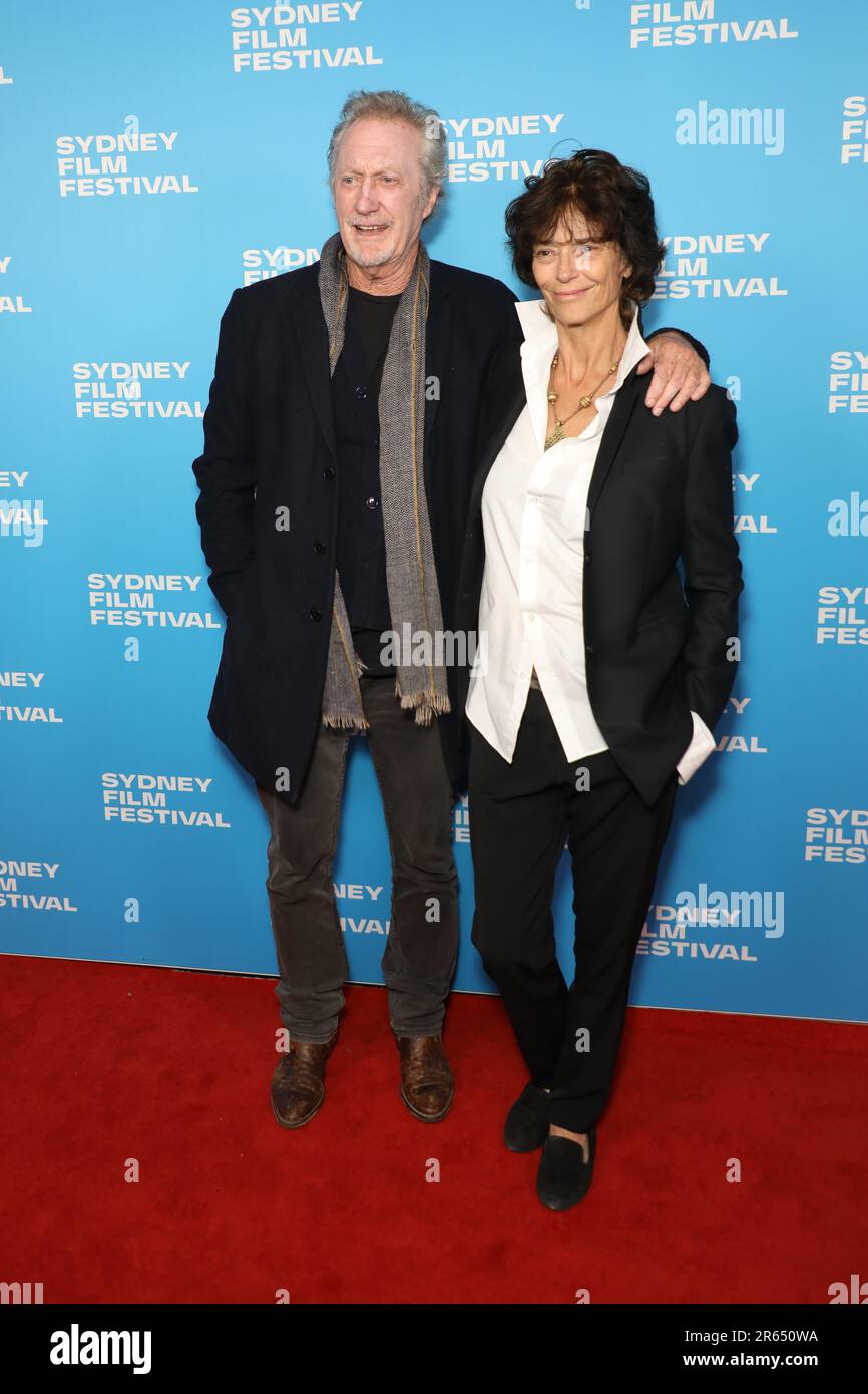 Sydney, Australien. 7. Juni 2023 Sydney Film Festival Opening Night Red Teppich: Australische Premiere des Neuen Jungen im State Theatre, 49 Market Street. Bild: Bryan Brown und Rachel ward. Kredit: Richard Milnes/Alamy Live News Stockfoto