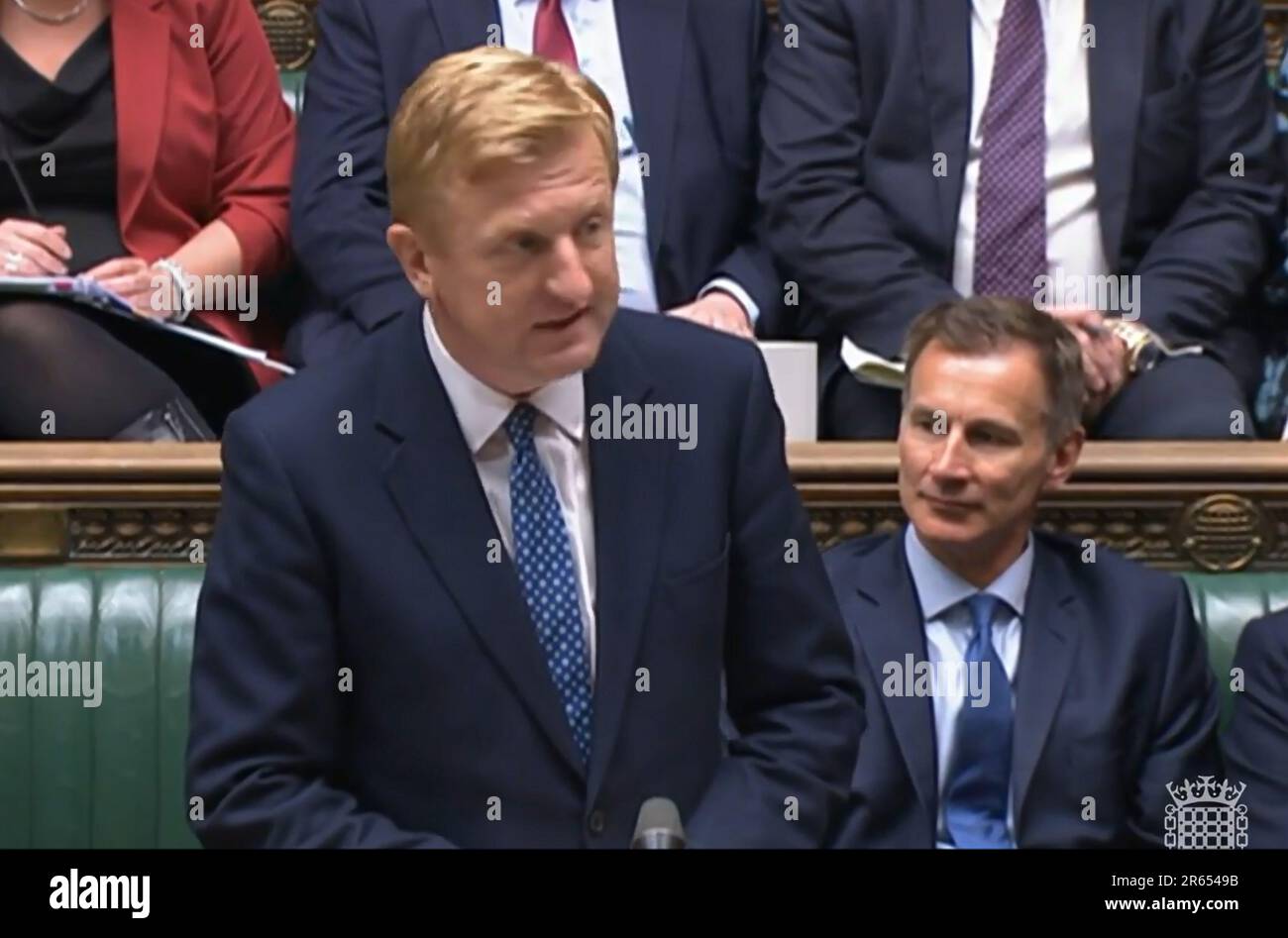 Stellvertretender Premierminister Oliver Dowden während der Fragen des Premierministers im Unterhaus in London. Bilddatum: Mittwoch, 7. Juni 2023. Bilddatum: Mittwoch, 7. Juni 2023. Stockfoto