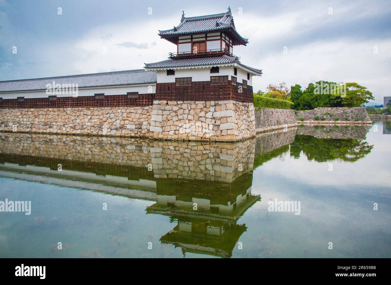 Ninomaru-Turm von Hiroshima Castle Stockfoto