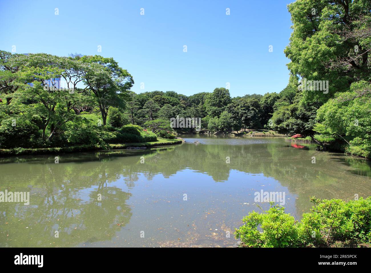 Rikugien-Garten Stockfoto