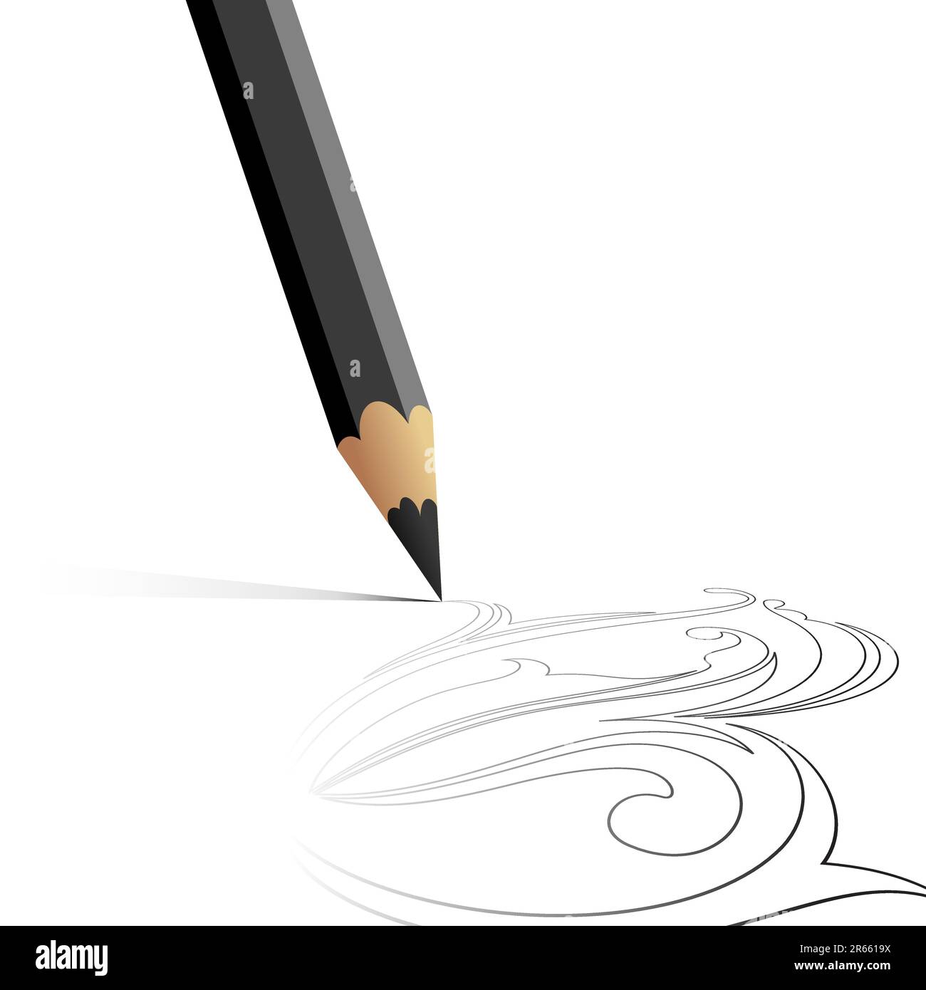 Bleistifthintergrund. Diese Abbildung kann als Designerarbeit nützlich sein Stock Vektor