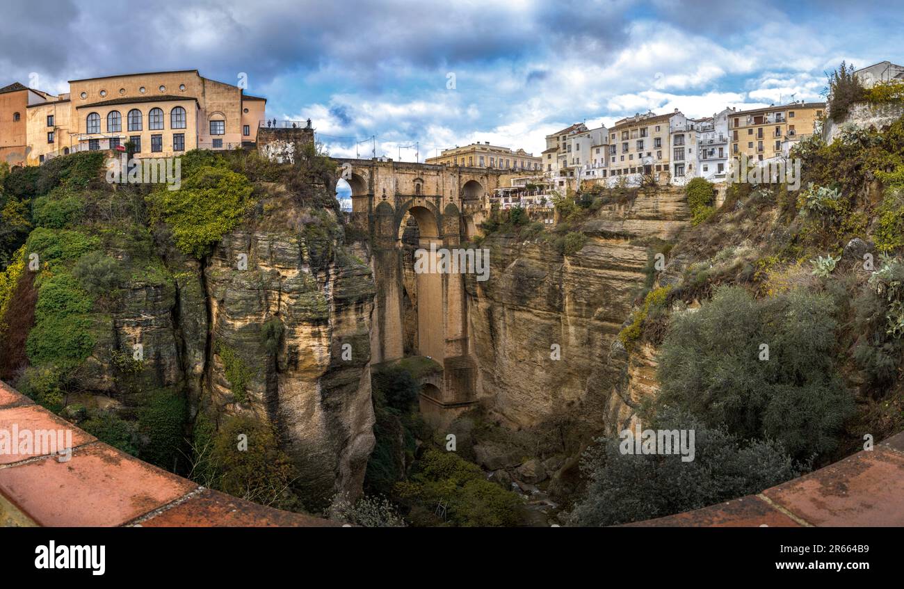 Ciudad de Roda. Bonita y pintoresca ciudad en la Provincia de Málaga. Stockfoto