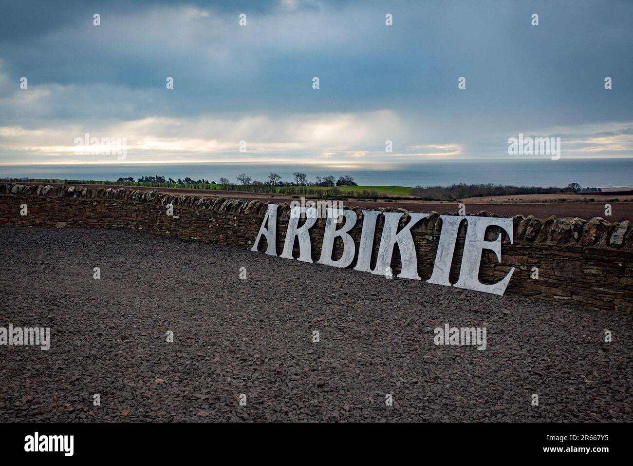 Arbikie Highland Estate Distillery, Highlands, Montrose, Schottland Stockfoto