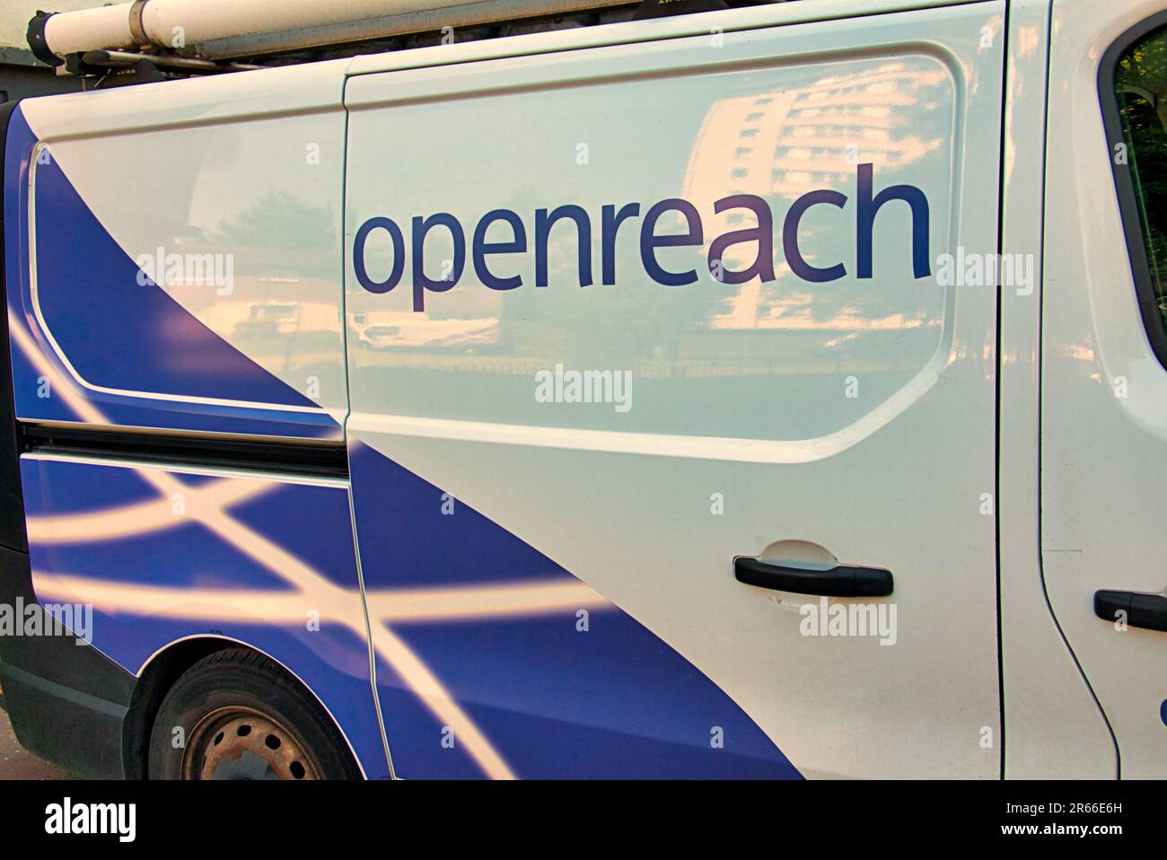 BT british Telecom Open REACH Van Stockfoto