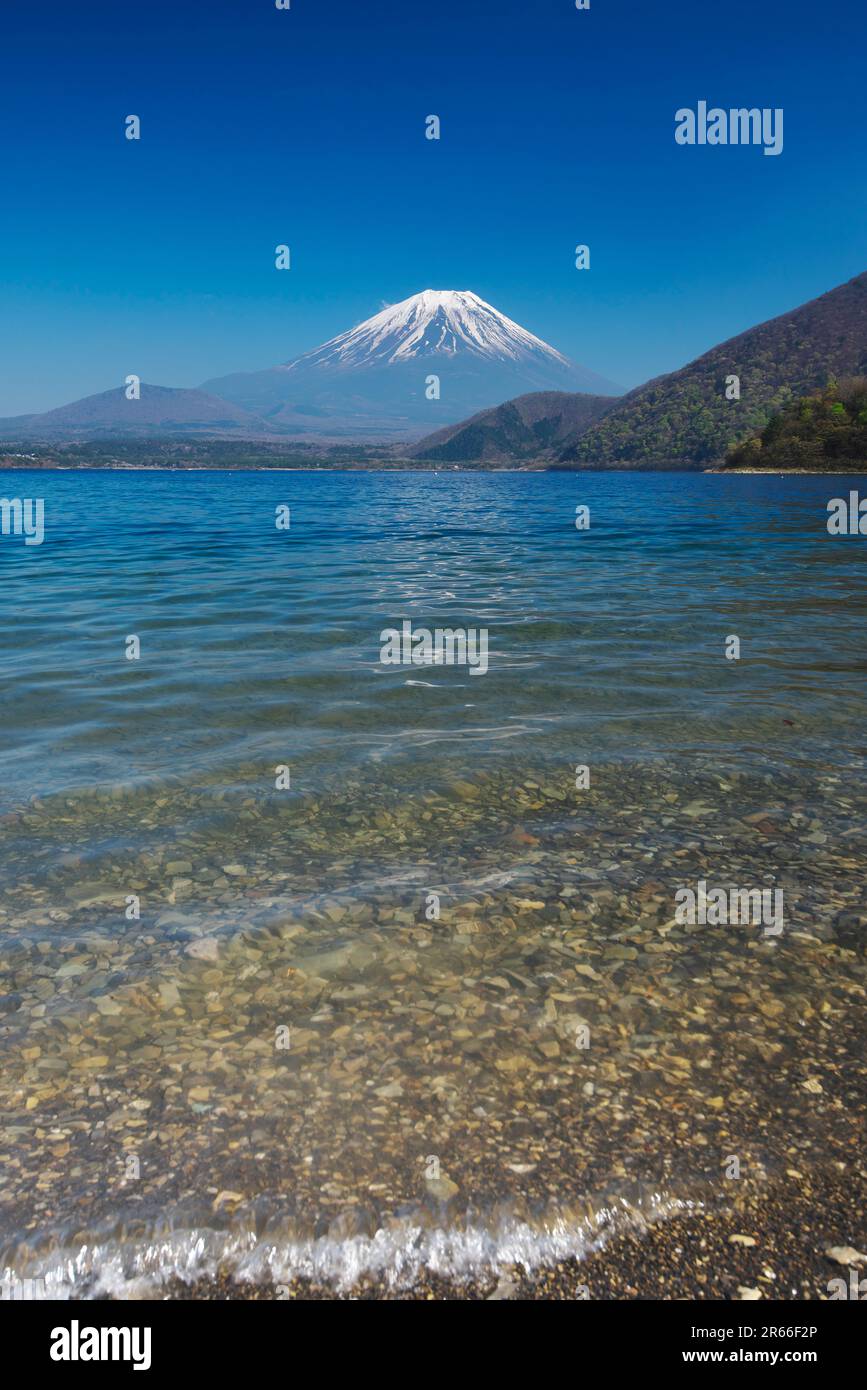 Motosu-See und Fuji-Berg Stockfoto