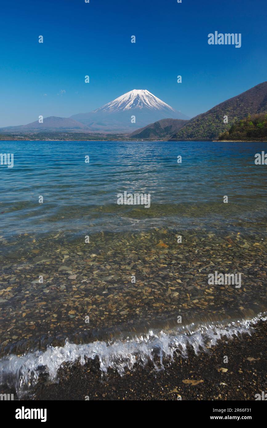 Motosu-See und Fuji-Berg Stockfoto