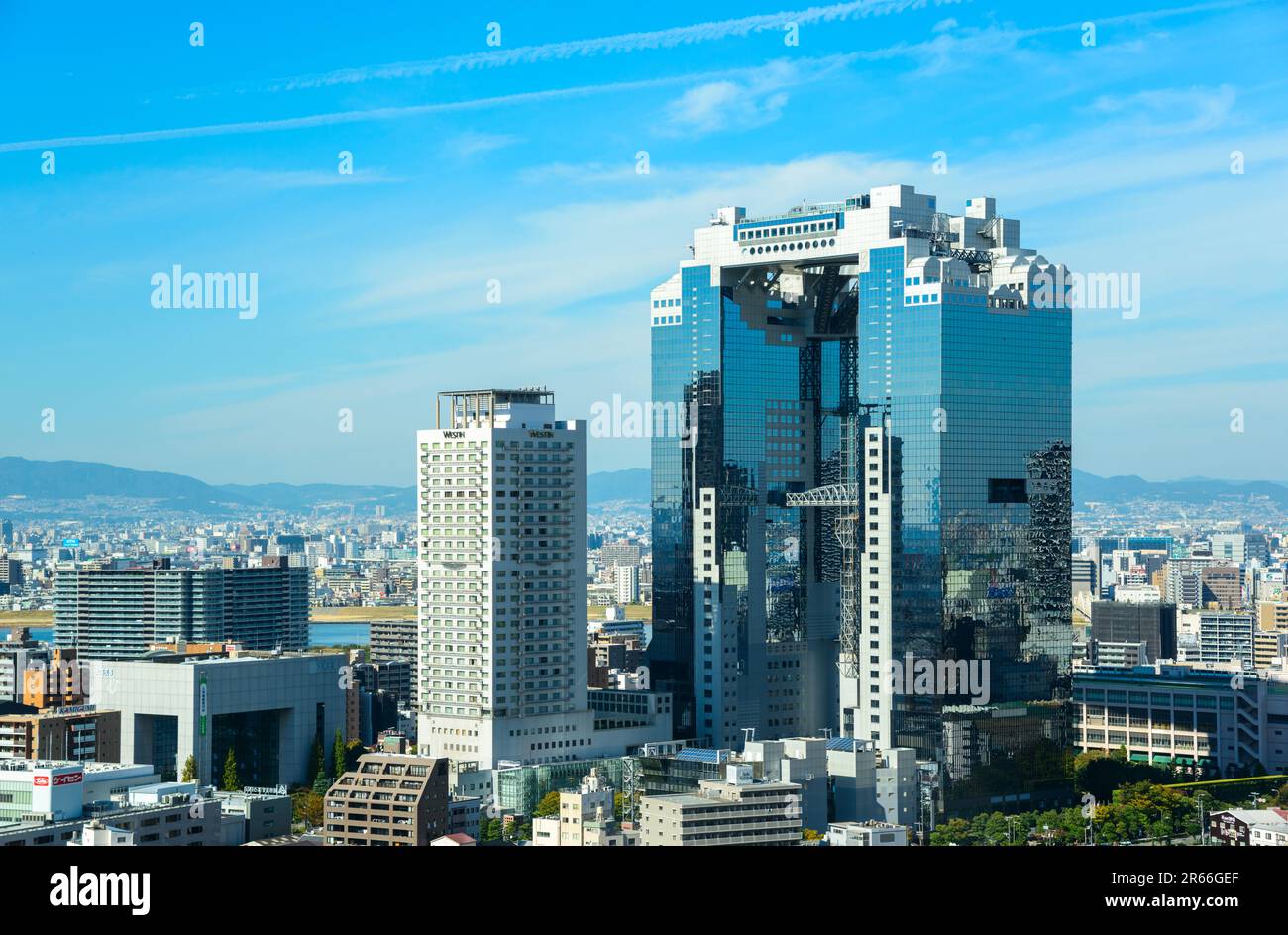 Urbane Landschaft von Kansai Stockfoto