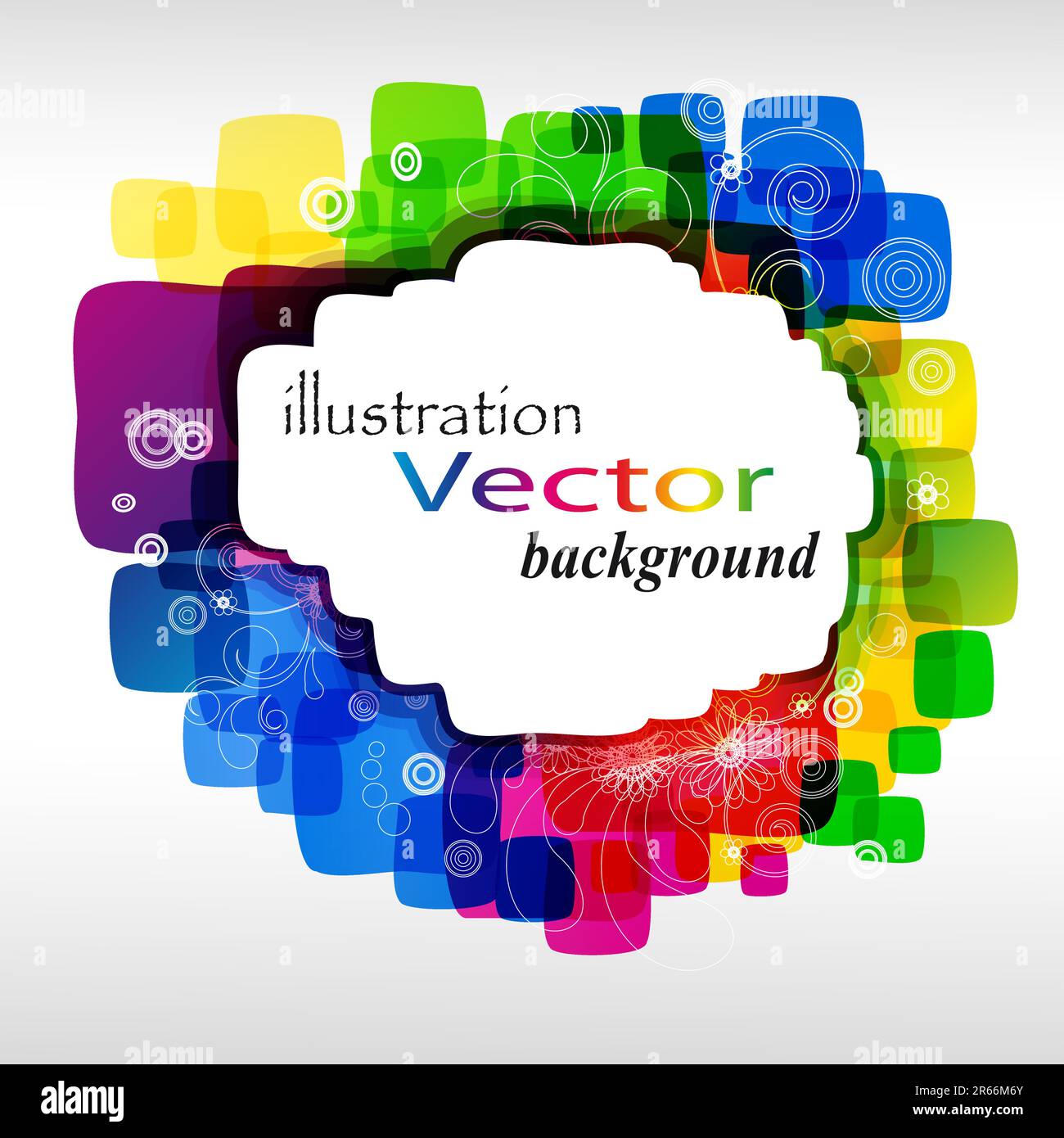 EPS10 farbenfroher Hintergrund. Illustration für Ihr Design. Stock Vektor