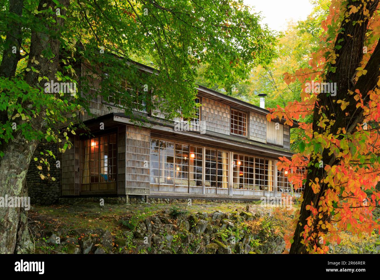 Italienischer Botschaftsvilla Memorial Park im Herbst Stockfoto