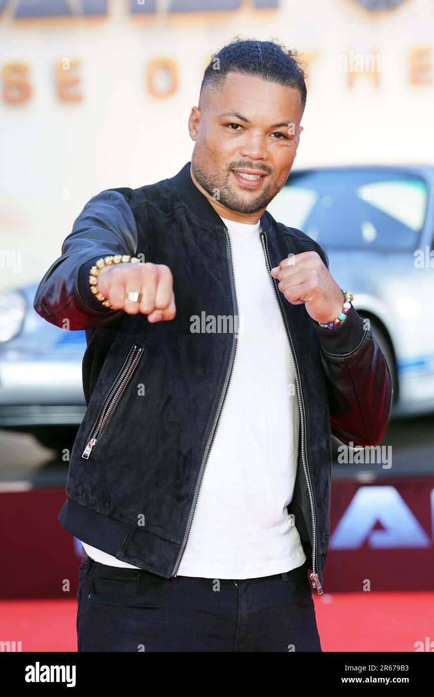 Joe Joyce besucht die Premiere von Transformers: Rise of the Beasts am Cineworld Leicester Square im Zentrum von London. Bilddatum: Mittwoch, 7. Juni 2023. Stockfoto