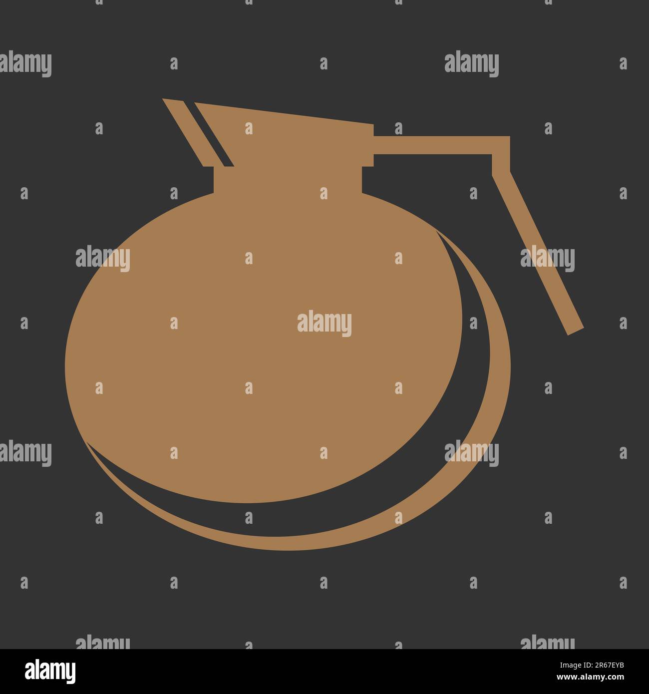Symbol für eine Kaffeekanne aus Glas. Flache Vektordarstellung für Kaffeespezialitäten und Getränke Stock Vektor