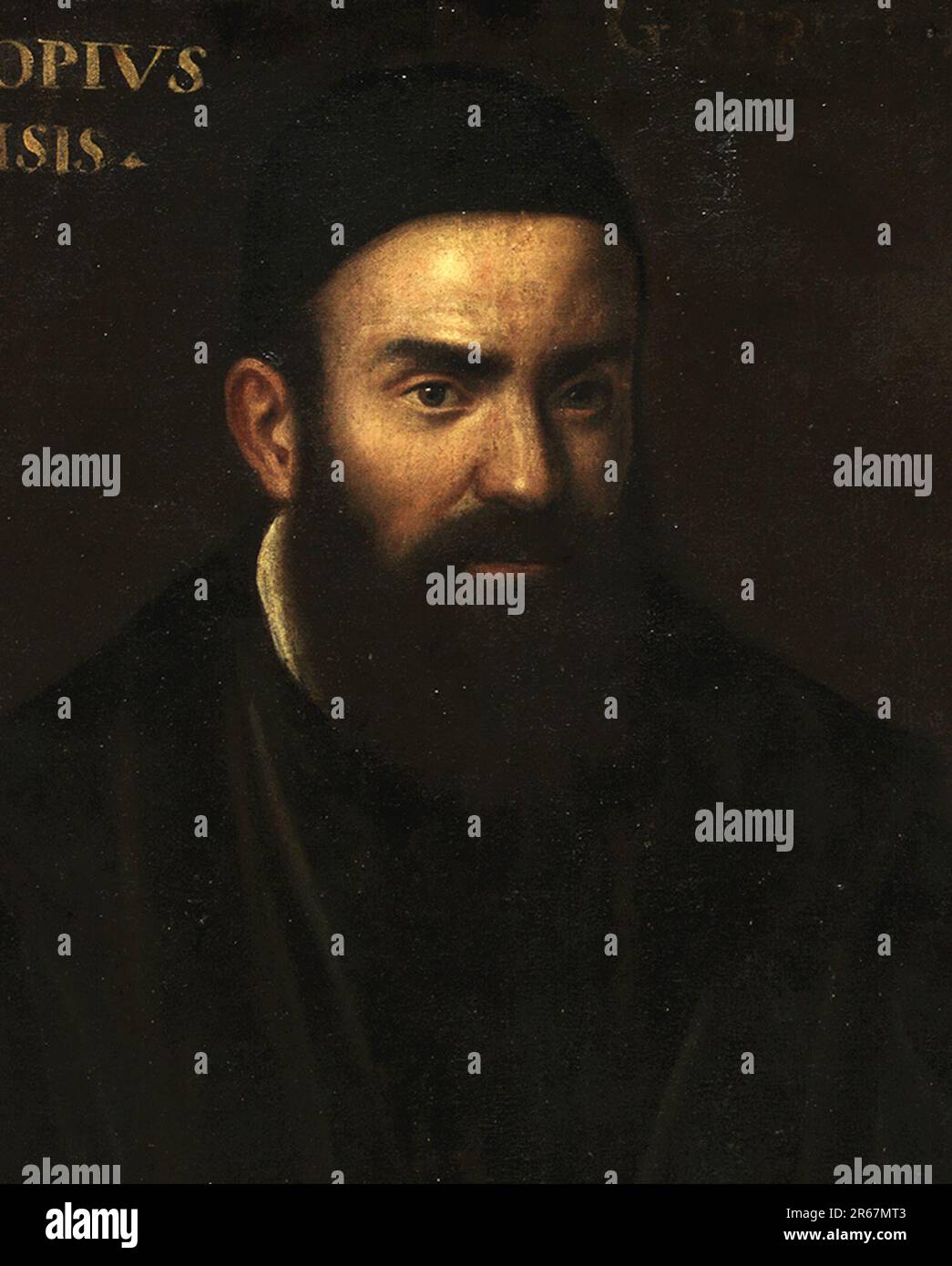 Gabriele Falloppio (1523-1562), italienischer katholischer Priester und Anatomist, oft bekannt unter seinem lateinischen Namen Fallopius. Anatomisten und Arzt des 16. Jahrhunderts, der den Eileiter nannte. Stockfoto