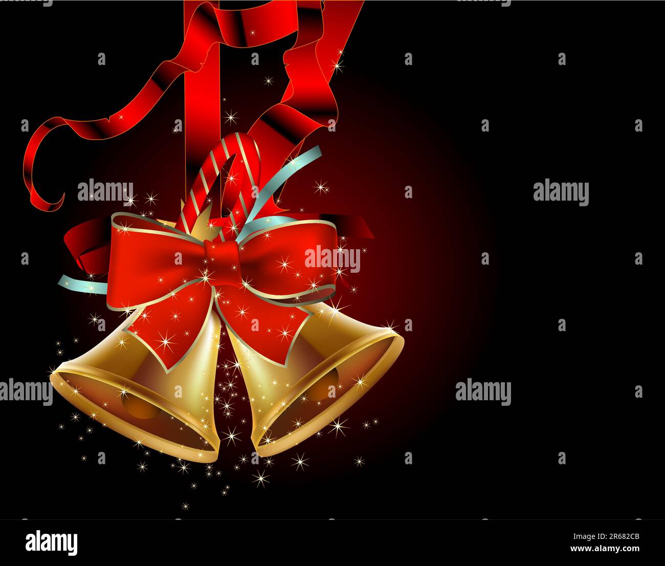 weihnachtsglocken, diese Illustration könnte als Designerarbeit nützlich sein Stock Vektor