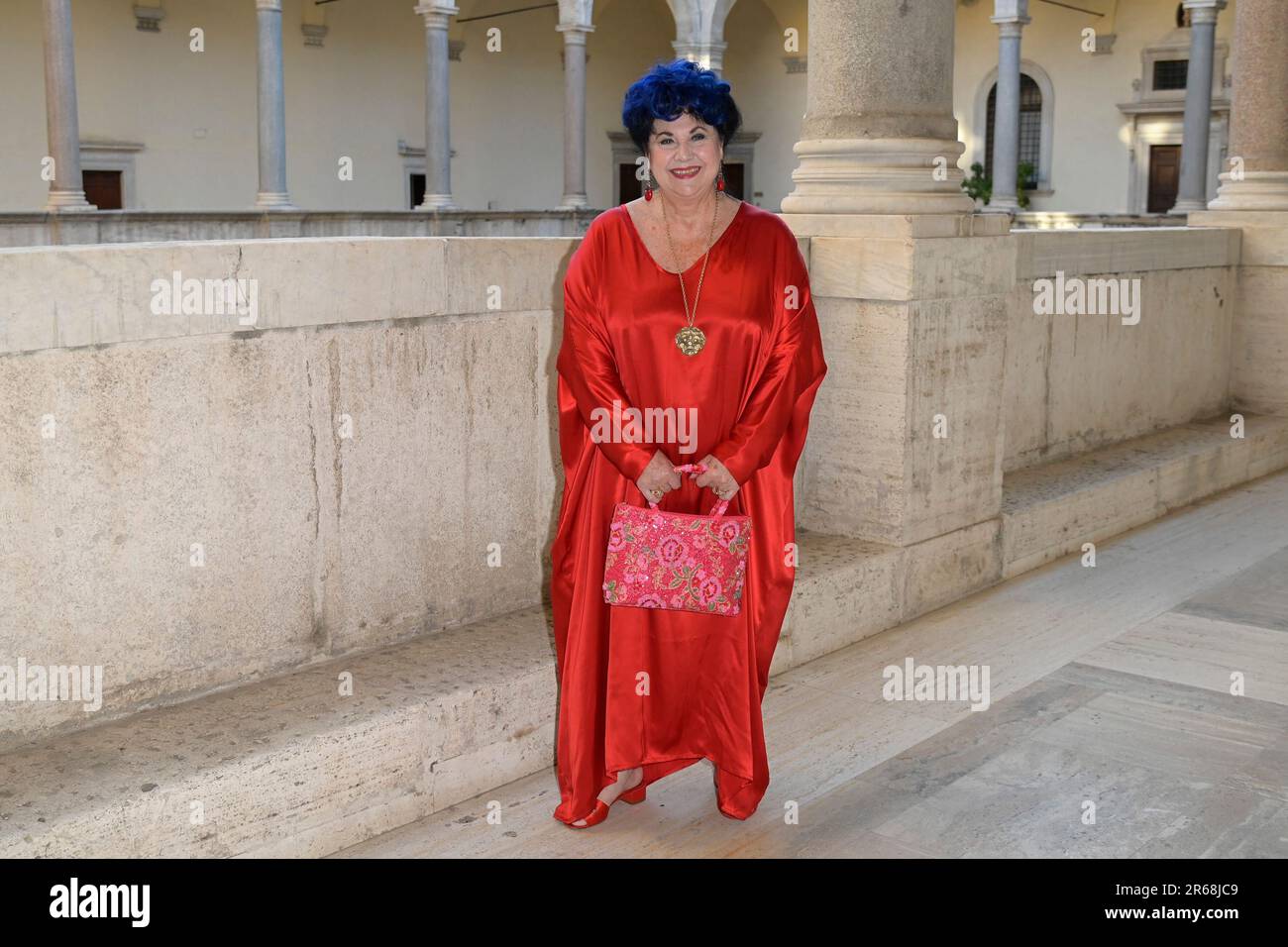 Rom, Italien. 07. Juni 2023. Marisa Laurito nimmt an der Premio Margutta 2023 im Palazzo della Cancelleria Teil. Kredit: SOPA Images Limited/Alamy Live News Stockfoto