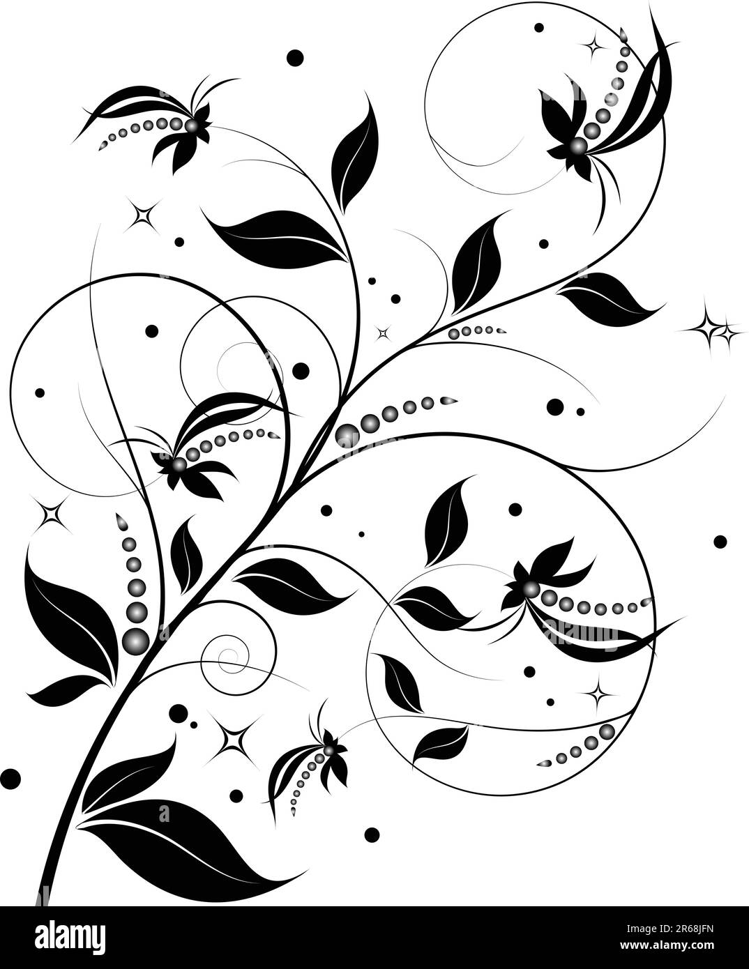 Abstrakter Blumenhintergrund, Element für Design. Stock Vektor