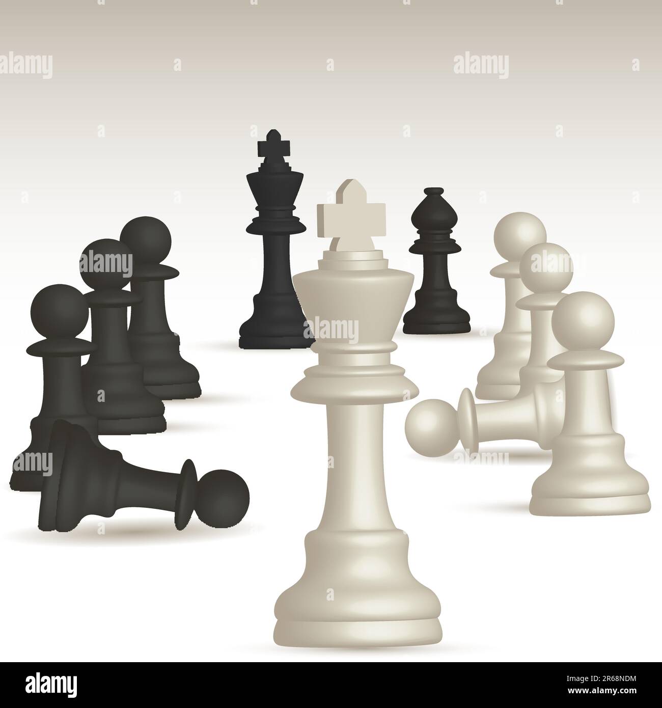 Darstellung des Schachspiels Stock Vektor
