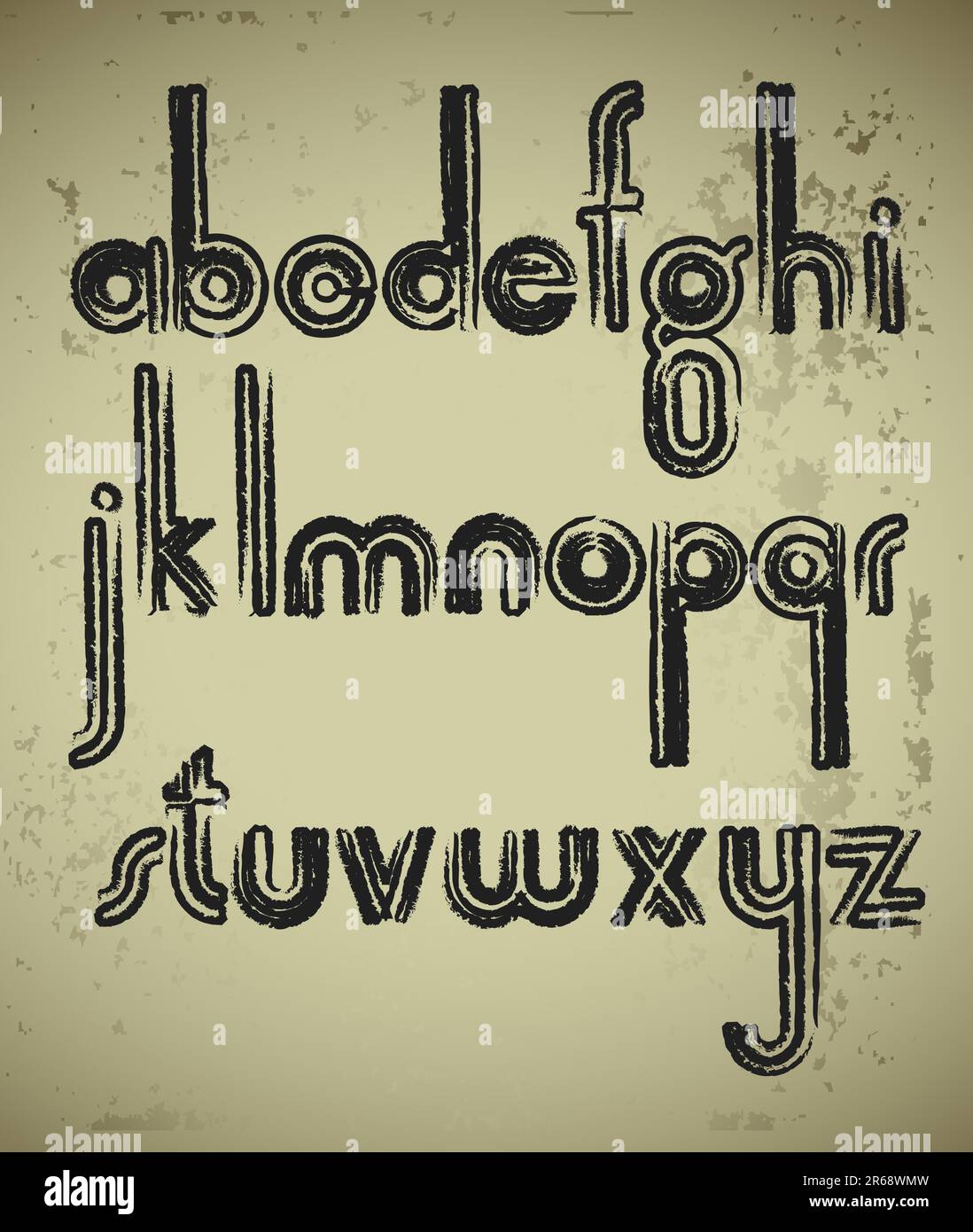 alphabet, diese Abbildung kann als Designerarbeit nützlich sein Stock Vektor