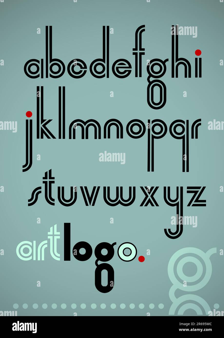 alphabet, diese Abbildung kann als Designerarbeit nützlich sein Stock Vektor