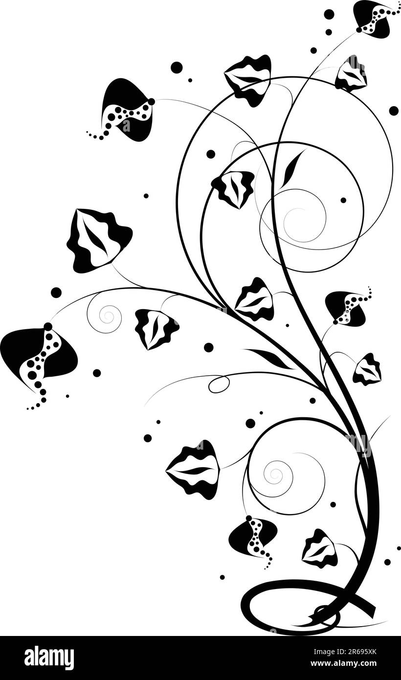 Abstrakter Blumenhintergrund, Element für Design. Stock Vektor