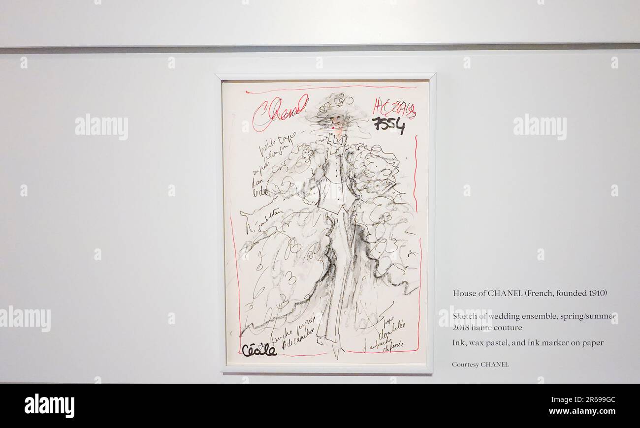 New York, New York, USA. 07. Juni 2023. Karl-Lagerfeld-Ausstellung im Metropolitan Museum in New York City, Mittwoch, 7. Juni 2023. Kredit: Jennifer Graylock/Alamy Live News Stockfoto