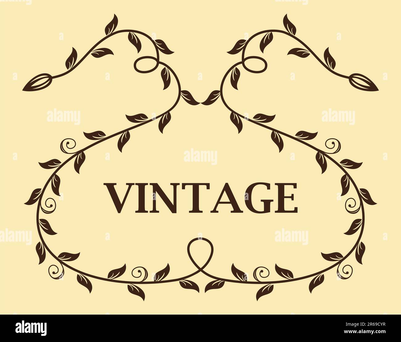 Vintage-Vorlage. Vektor Stock Vektor