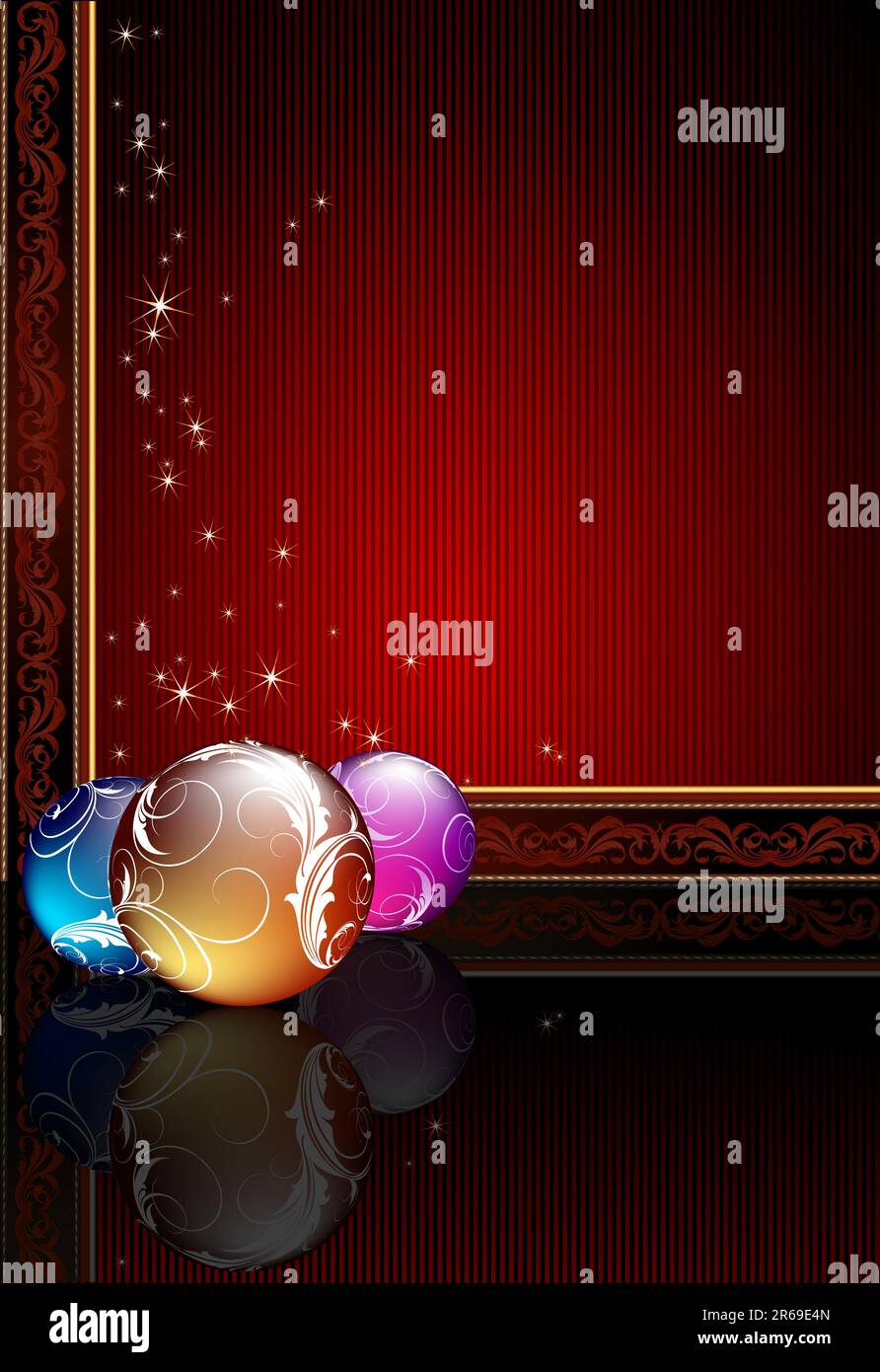 weihnachtshintergrund. Diese Abbildung kann als Designerarbeit nützlich sein Stock Vektor