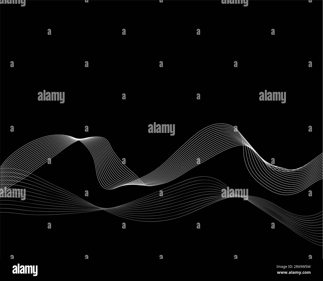 Abstraktes Vektorwellendesign Stock Vektor