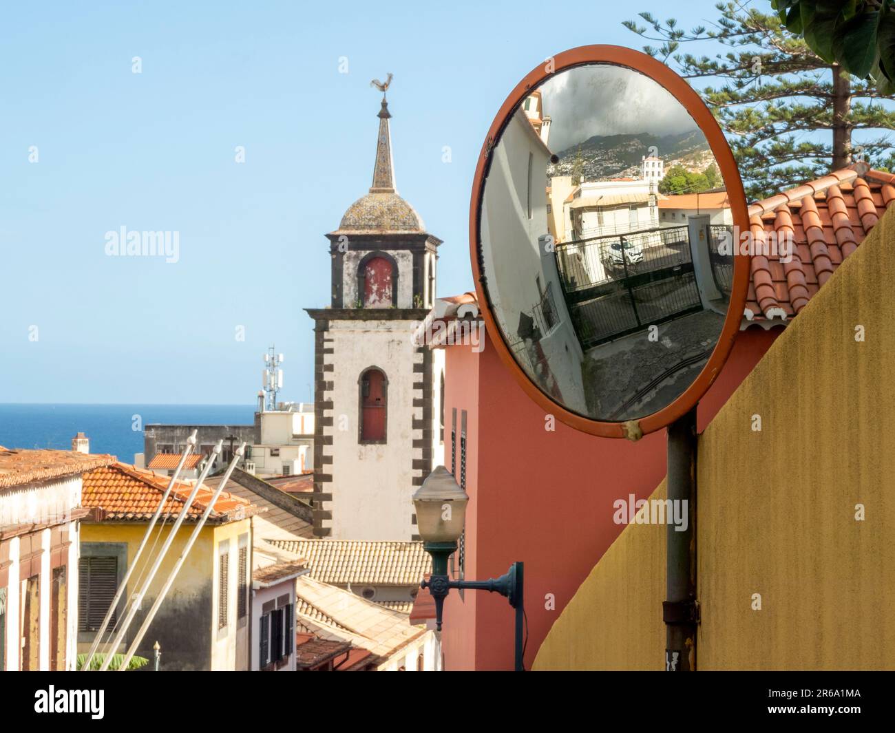 St. Peters Churcg, Calcalada de Santa Clara, Stadt Funchal, Madeira, Portugal Stockfoto