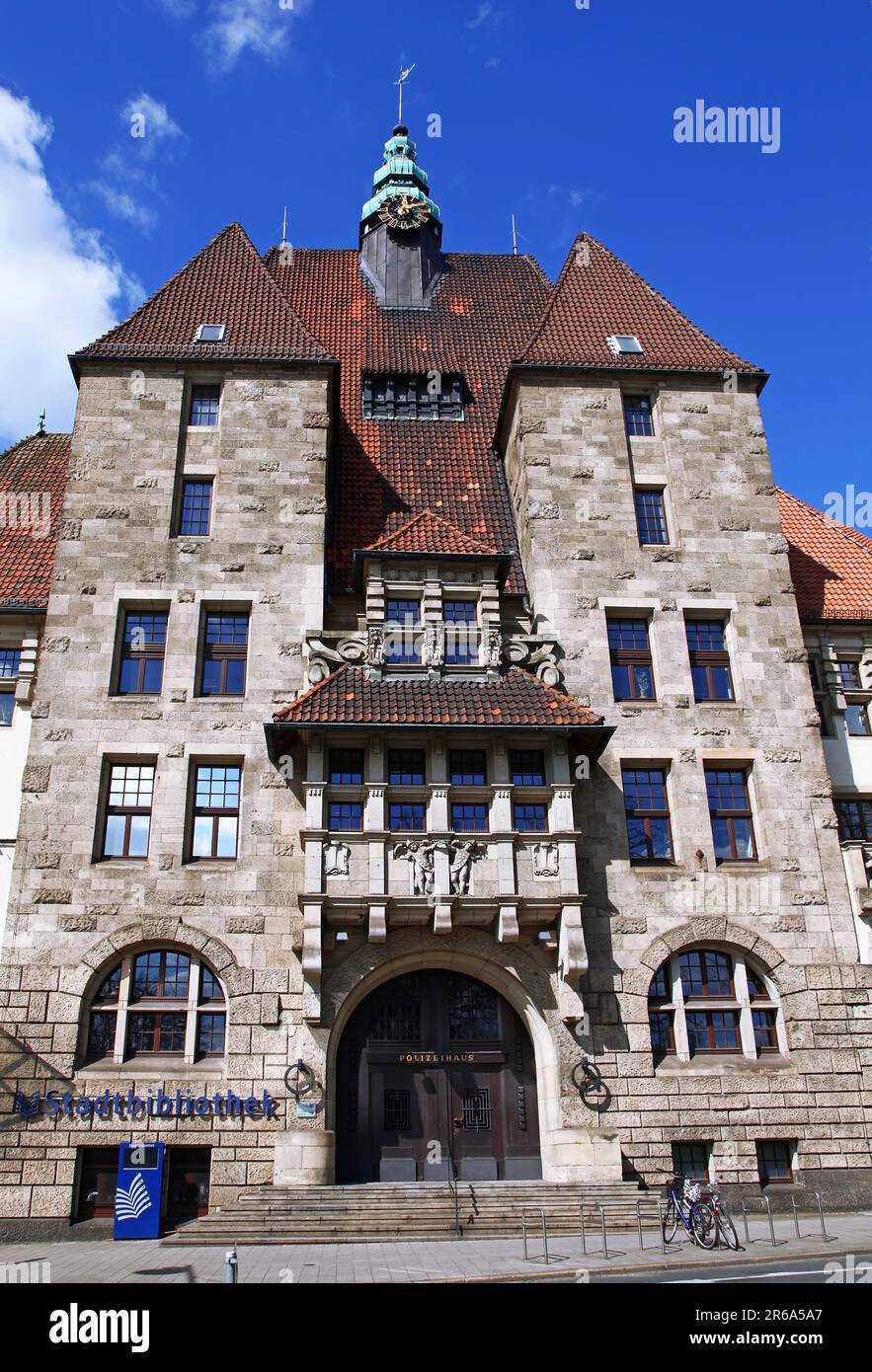 Öffentliche Bibliothek am Wall, Polizeihaus, Bremen, Deutschland, Deutschland Stockfoto